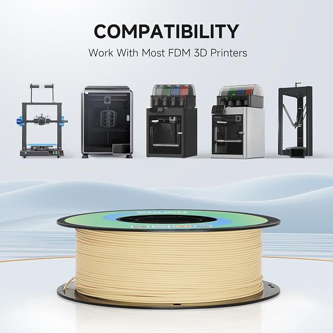YOUSU Matte PLA Filament 1.75mm 1KG, Skin 3D Printer Filament, A Variety of Colors and Unique Matte Effect, Easy to Print, Great Layer Bonding, Works with Most FDM Printers