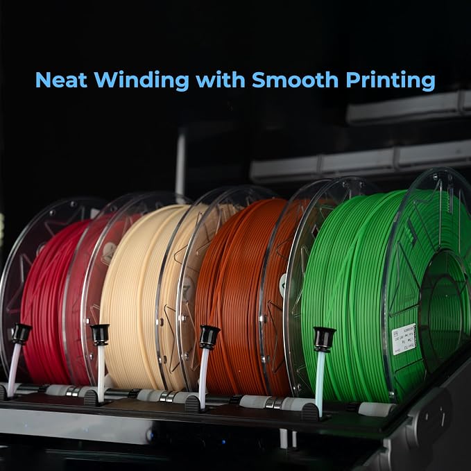 Creality Hyper PLA Filament 1.75mm, RFID 3D Printer Filament for High-Speed Printing up to 600mm/s, ±0.03mm Accuracy, 1KG/Spool (2.2lbs), 3D Printing Filament for Most 3D Printers (White)
