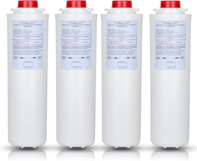 513,00-C Replacement (4 Packs-No Chip),Compatible with EzH2O Bottle Station High Capacity 3000 Gallon,EWF3000 for 513,00-C ERF750, 51299C, 55898C