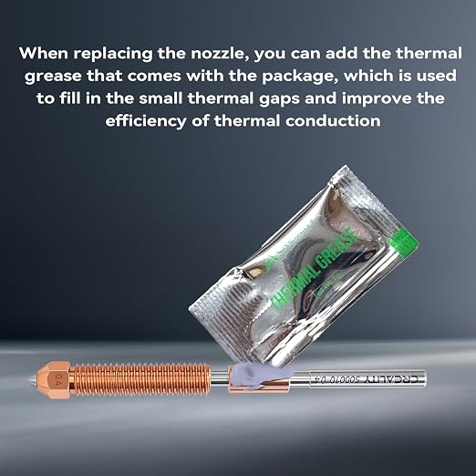 Creality K2 Pro Nozzle 0.4mm, Upgrade K2 Pro Unicorn Quick Swap Nozzle with Titanium Alloy Heat Break, Copper Alloy Hardened Steel, High Flow High Speed Printing for Creality K2 Pro Combo Hotend