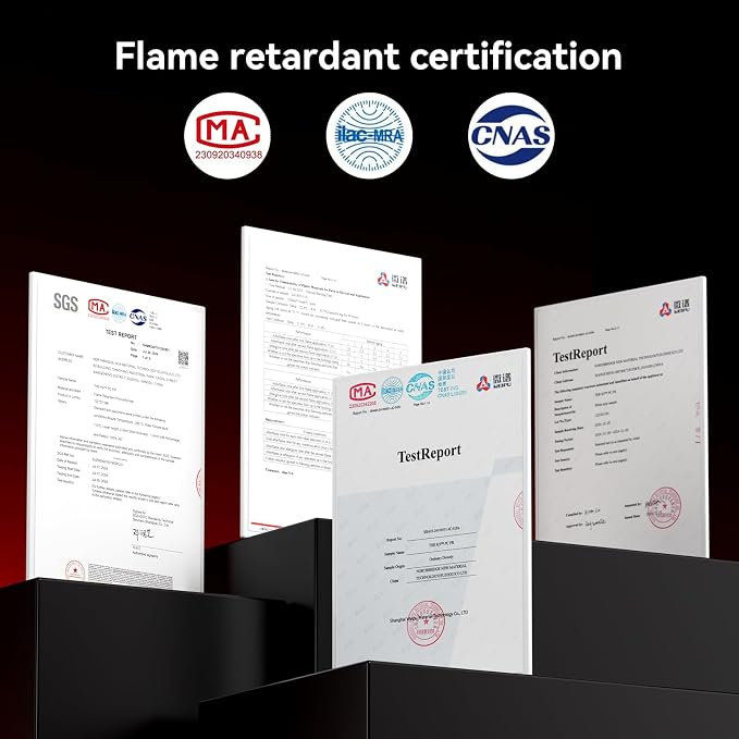 kexcelled Flame Retardant PC Filament 1.75mm,White Polycarbonate Filament,PC FR with UL94 V0 Grade Halogen-Free Fire Retardant &Heat Resistant，1kg Spool (2.2lbs)
