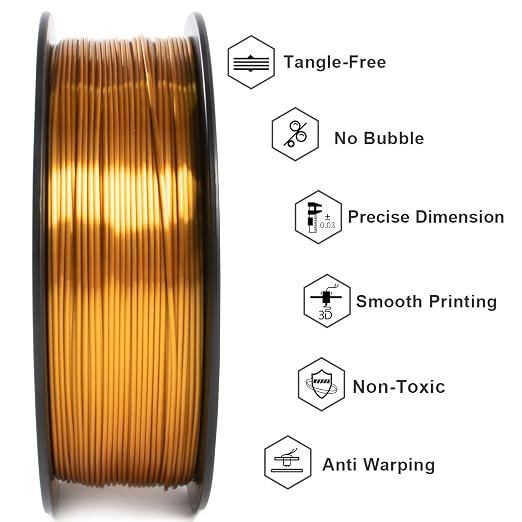 GEEETECH PLA Filament Silk Gold