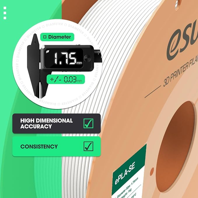 eSUN PLA Basic Filament 1.75mm, 2 * 1KG Spool (2.2 LBS) 3D Printer PLA Filament, Fits for Most FDM 3D Printers, Fire Engine Red+Blue Bundle Set