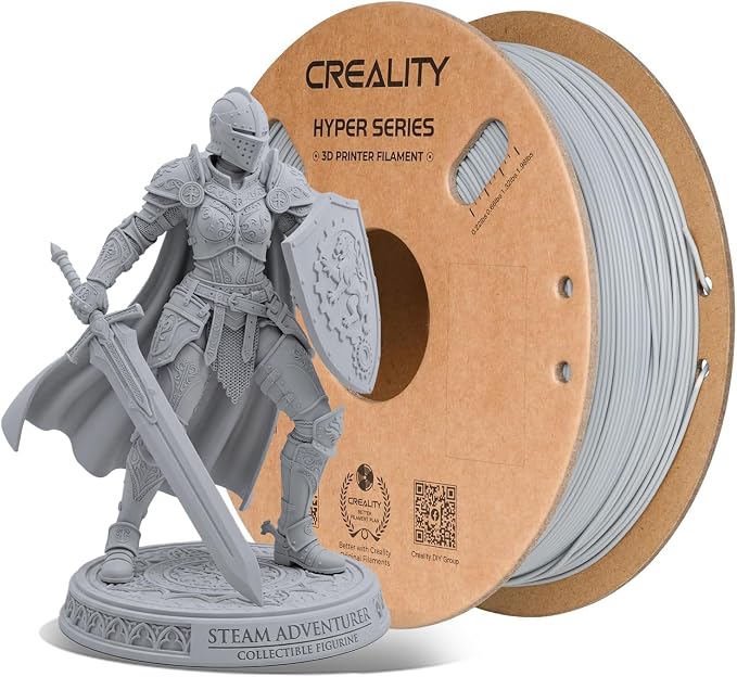 Creality Hyper PLA Filament 1.75mm, High-Speed 3D Printing Filament Up to 600mm/s, ±0.02mm Accuracy, 3D Printing Filament Fits for Most FDM 3D Printers