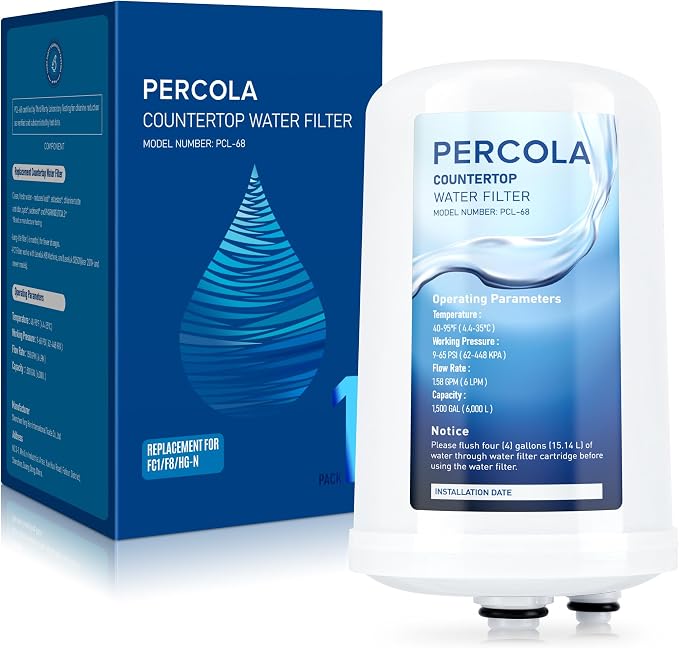 FC1, F8, HG-N Water Filter, Compatible with Enagic Leveluk F8 and HG-N Filters on K8, SD501(2011+), JRIV Machine (1 Pack)