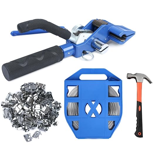 U.S. Solid 304 Stainless Steel Packaging Strapping Tensioner Banding Metal Packaging Kit Tool,1pc Hammer, 3/4" x 100 feet 304 Stainless Steel Banding Coil, 100pcs 304 Stainless Steel Ear-Lokt Buckles