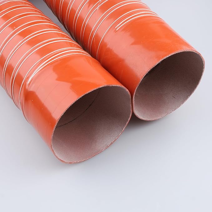 AC PERFORMANCE 4" ID Silicone Flexible Brake Cooling Air Ducting Induction Intake Pipe Hose with Cuff, Length 1 Meter (3.3 Feet)