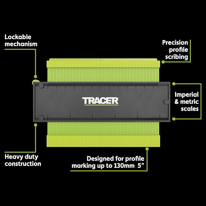 TRACER Contour Gauge 130mm (5”), Precise Marking Gauge