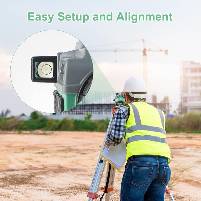 KEZERS 36X Transit Level,Automatic Optical Survey Level,High Precision Auto Level,Self-Leveling Tool for Builders,Waterproof/Height/Distance/Angle Measurement - KL-36X