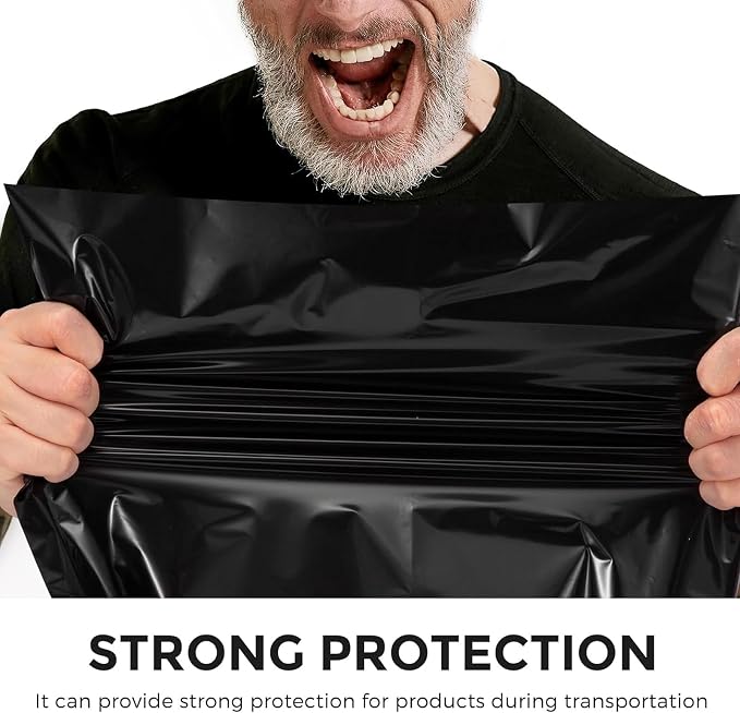 Metronic Poly Mailers 10x13 1200 Pcs, Medium Shipping Bags for Clothing, Strong Adhensive Shipping Envelopes for Small Business, Waterproof Poly Mailing Bags, Tear-resistant Packaging Bags in Black