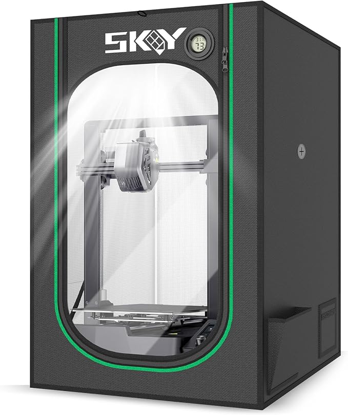 Skouphy 3D Printer Enclosure Fireproof and Dustproof Tent Constant Temperature Protective Cover Room for Ender 3V2/Ender 3V2 Neo/Ender 3S1/Ender 3Pro/Ender 3/Ender 3Neo 3D Printer -Small