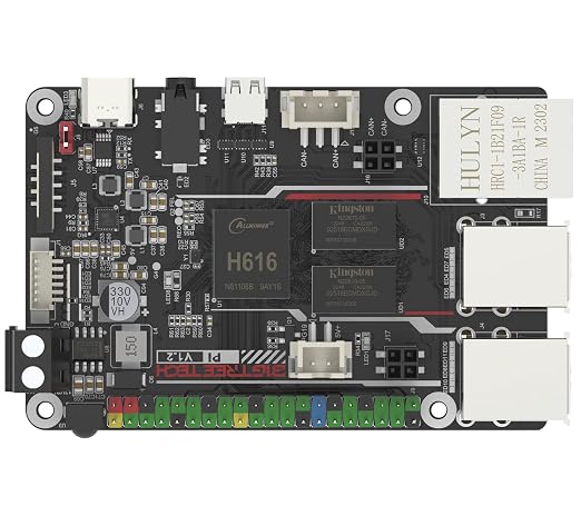 BIGTREETECH Pi V1.2 Control Board Quad-Core WiFi 1GB RAM, BTT Pi Support SKR Mini E3 V3.0 Octopus/Pro/Max EZ Kraken SKR Pico Silent Board to Run Klipper VS Raspberry-Pi 4/3B for i3/CoreXY 3D Printer