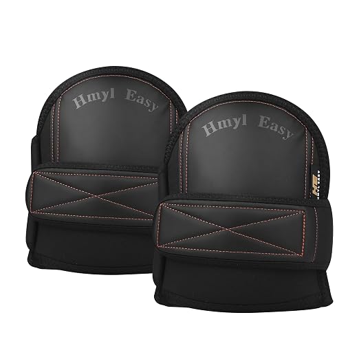 Super Soft Knee Pads for Work, Upgraded Replaceable Inner Cushion, Leather Knee Pads for Construction, Flooring, Gardening, Cleaning,Adjustable & Shorts Friendly,rodilleras para trabajo,Black