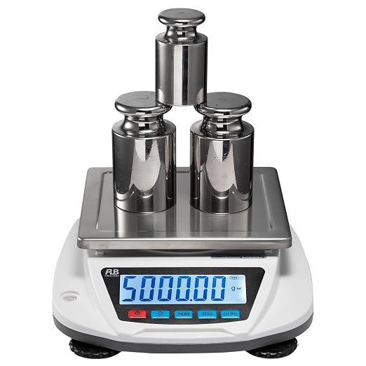 Lab-Scale 0.01g x 5000g - Precision Digital Golden Scales, Scientific & Industrial Weighing, 0.01g Accuracy