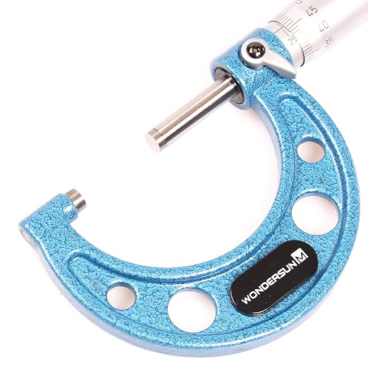 Outside Micrometer 1-2" Measuring Range,0.0001" Graduation for Machinists,Professional Precision Tool for Accurate Measurements