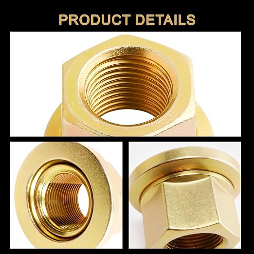 20PCS M22x1.5 Truck Wheel Nut, Hex:33mm, 30.48 mm Length, Fit for Heavy Duty Truck, Aluminum or Steel Wheels Installed on Semi Trucks