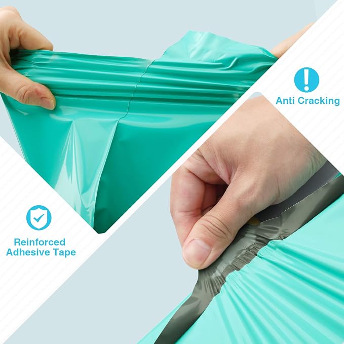 Fuxury Large Poly Mailers 24x24 50pc Heavy Duty Shipping bags | Self Sealing Envelopes Bags Enhanced Durability Multipurpose Envelopes Keep Items Safe Protected