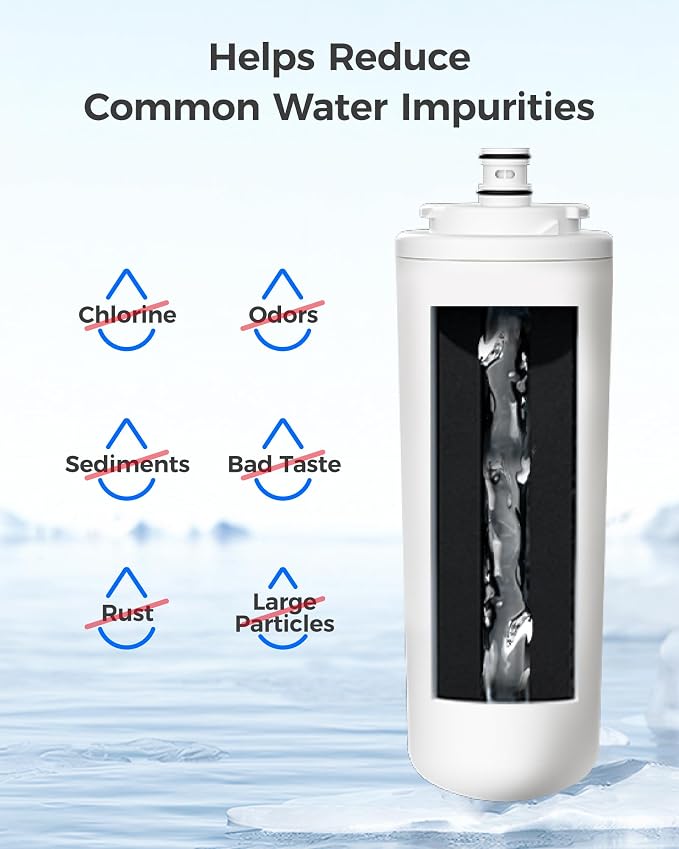 Waterdrop AP5527 Post Water Filter Cartridge, Replacement for Aqua-Pure® AP5527, 5598101, AP-RO5500, APRO5500 System, NSF/ANSI 42&372, 2 Pack, Model No.WD-W59