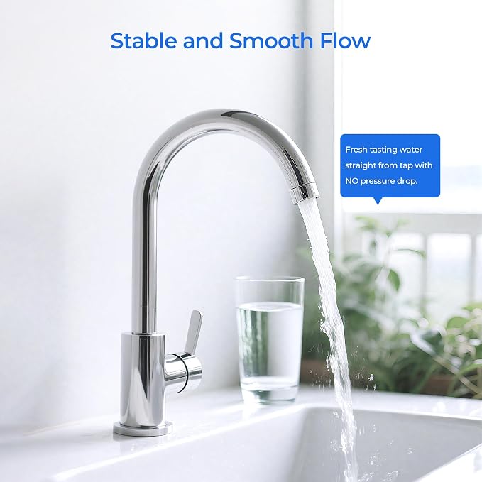 H2O Stage 1 Sediment Replacement Filter, No RO Membrane, 2 Pack | Compatible with Pure Blue H2O Stage 1 Sediment PB-TLRO4SEDT, 4 Stage PB‑TLRO4H50T Reverse Osmosis Water Filtration System
