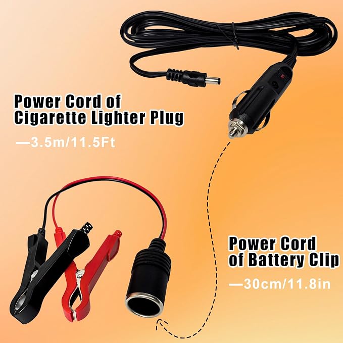 12V DC Electric Fuel Transfer Pump, Transfers Up to 110 Gallons of Gasoline or Diesel Per Hour, Perfect for Cars, Boats, Farm Equipment