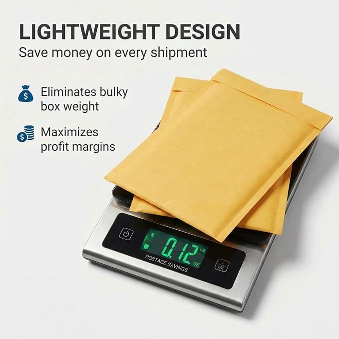 BOX USA 7 1/4 x 12" Kraft Bubble Mailers (100-Pack) - Brown Padded Envelopes, Self-Seal Shipping Bags for Business, Heavy Duty Cushioned Mailing Envelopes for Packaging and Shipping