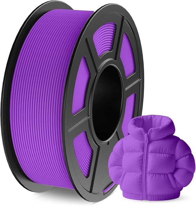 JAYO Matte PLA 3D Printer Filament 1.75mm Purple, Matte Surface Conceals Layer Lines Filament, 1.1kg (2.42 lbs) Spool, Accuracy +/- 0.02 mm, Fit Most FDM Printers