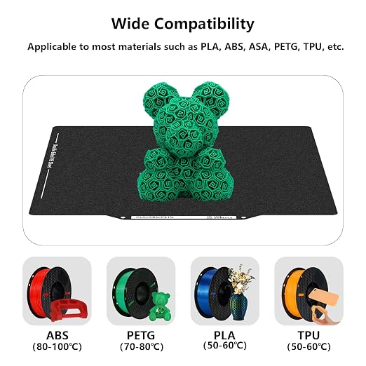 Upgraded Neptune 4 Double Sided PEI Build Plate, 3D Printer Black Textured PEI Platform for Elegoo Neptune 3/Pro, Neptune 4/Pro 235x235mm