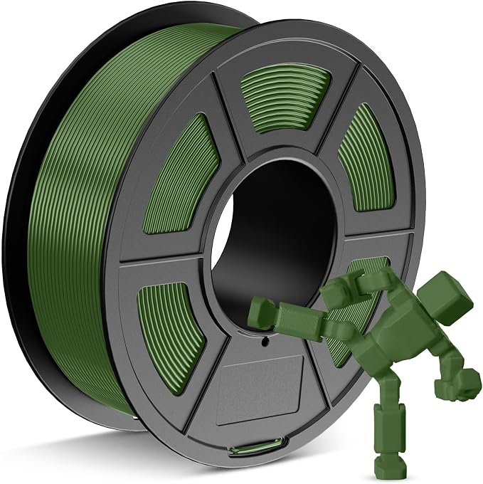 JAYO PETG Filament 1.75mm Olive Green 1.1 KG, Strong Toughness PETG 3D Printer Filament Dimensional Accuracy +/- 0.02 mm, 2.4lbs Spool Fits for Most FDM 3D Printers