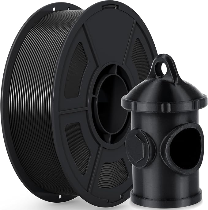 iSANMATE ASA Filament 1.75mm Black 1KG, UV & Weather Resistant 3D Printer Filament Perfect for Outdoor Functional Parts, Dimensional Accuracy +/- 0.02mm, 1kg Spool (2.2lbs)