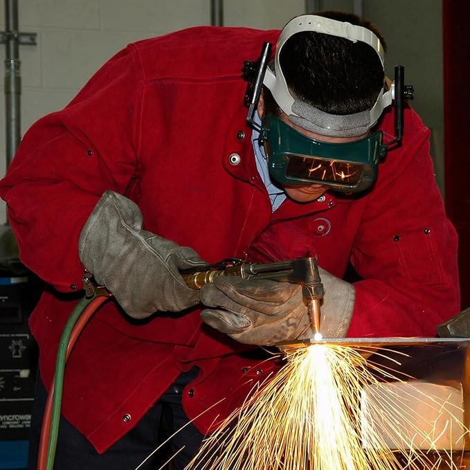 RX WELD Medium Duty Torch Kit with Check Valves - Oxy Acetylene Cutting, Welding & Brazing Tool Set (CGA540/CGA510)