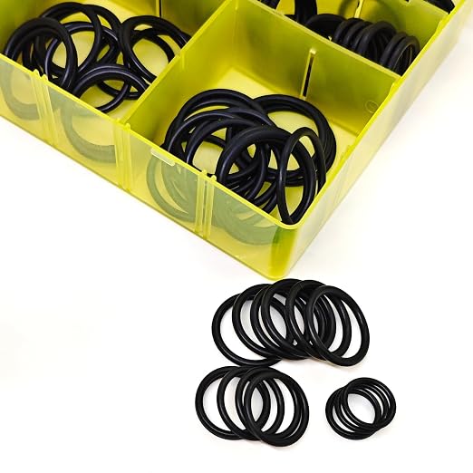 248 PCS 12 Sizes Hydraulic O-Ring Kit BOSS ORB Fittings, SAE 900 Series Buna-N 90 Durometer Boss Hydraulic Seal Kit