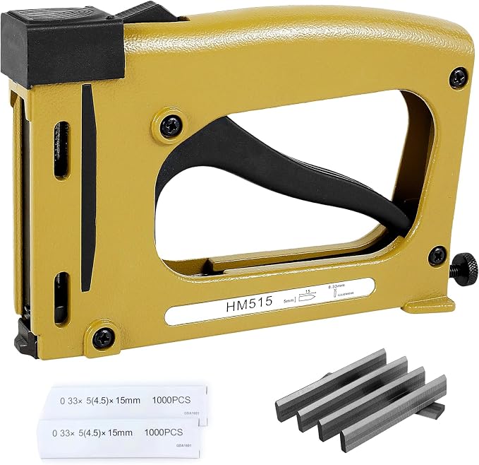 Picture Frame Stapler with 2000 Refill Points, Point Drivers for Picture Framing Hand Frame Stapler Picture Framing Supplies for Artist Framing Paintings and Pictures