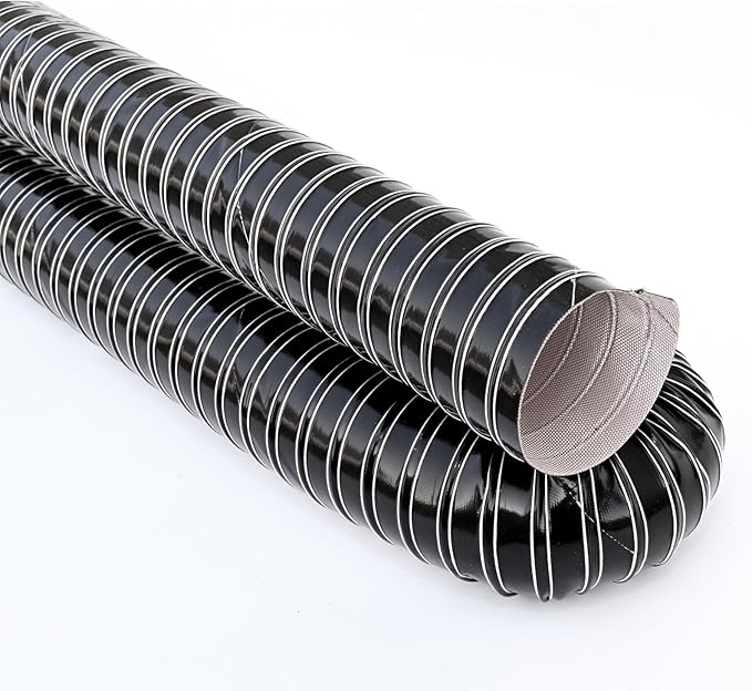 AC PERFORMANCE 3" ID Automotive Silicone Flexible Brake Cooling Air Ducting Induction Intake Pipe Hose, Length 3 Meter (10 Feet), Black