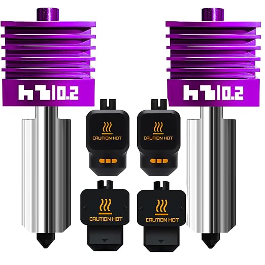 2PK Anti‑Clogging MPVD Hotend 0.2mm for Bambu Lab X2D/P2S/H2D/H2C/H2S/A1/A1mini Nozzle Nano-Coating High Hardness 2800HV for Bambu lab X2D P2S Nozzle Bambu Lab H2S Hotend