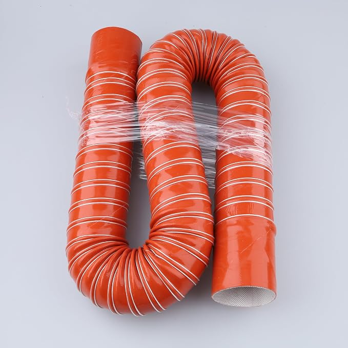 AC PERFORMANCE 2" ID Silicone Flexible Brake Cooling Air Ducting Induction Intake Pipe Hose with Cuff, Length 1 Meter (3.3 Feet)