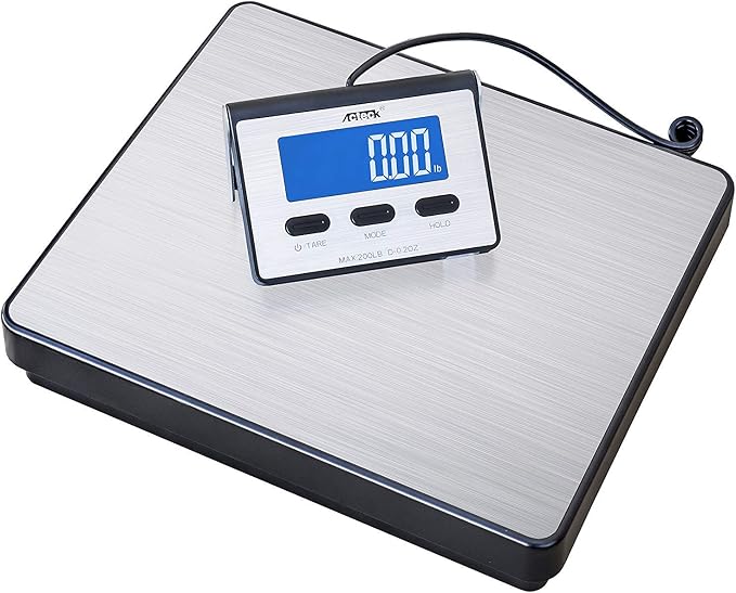 Acteck A-BC200 200LB x 0.2 OZ Digital Heavy Duty Shipping Postal Scale, Stainless Steel