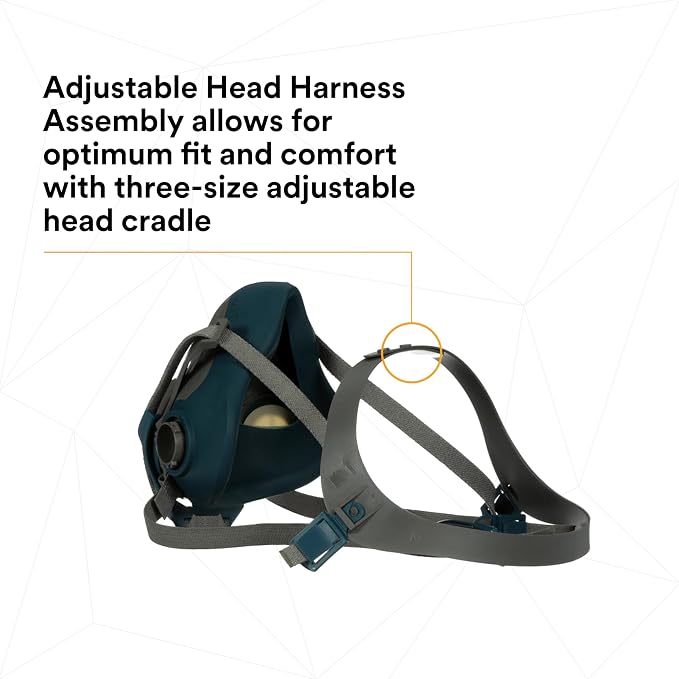 3M Rugged Comfort Quick Latch Half Facepiece Reusable Respirator