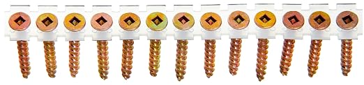Senco 08F150Y DuraSpin #8 x 1-1/2-inch, Wood to Wood Collated Screw, 1,000 Ct. Tub