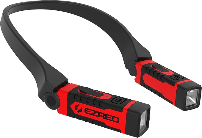 EZRED ANYWEAR Rechargeable Neck Light for Hands-Free Lighting Bundle - NK15 (Green)
