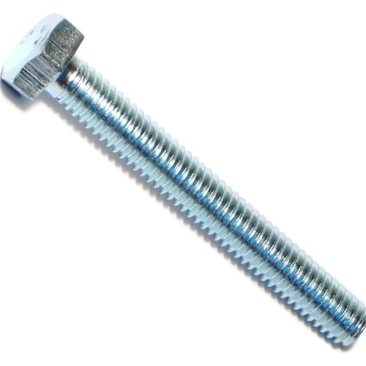 Hard to Find Fastener Tap Hex Bolts, Durable Corrosion-Resistant Steel Hex Head Bolt for Home Improvement, DIY, Construction, 5/16-18 x 2-1/2, Pack of 100