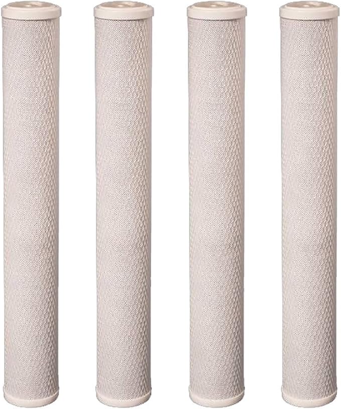 CFS – 4 Pack Water Filter Cartridges Compatible with OptiPure CTOS-20 Models – Removes Bad Taste and Odor – Whole House Replacement Filter Cartridge – 20" Filter Cartridge