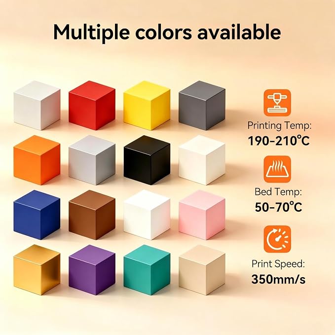 Kingroon PLA Plus（PLA+） 3D Printer Filament, Dimensional Accuracy +/- 0.03 mm, 1 kg Spool(2.2lbs), 1.75 mm，White