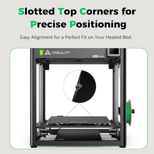 Creality Ender 5 Max Epoxy Resin Build Plate 415×430mm EP Coated Magnetic Steel Bed Plate for Creality Ender 5 Max 3D Printer