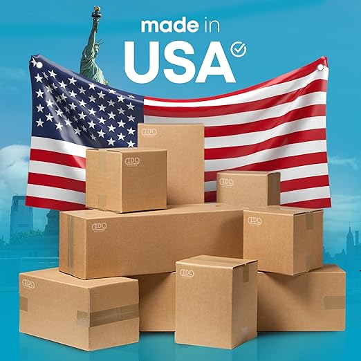 Medium Moving & Shipping Boxes 12 x 6 x 4 inches (5-Pack) - Extra Strength 200 lb vs Regular - USA-Made Corrugated Boxes for Packaging - Shipping Box - Cardboard Shipping Box by IDL Packaging
