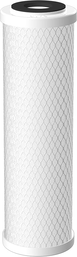 Pentair Pentek CBC-10 Under-the-Counter Carbon Water Filter, 10-Inch, Carbon Block Cartridge with Bonded Powered Activated Carbon (PAC) Filter, 2.5” x 10”, 0.5 Micron