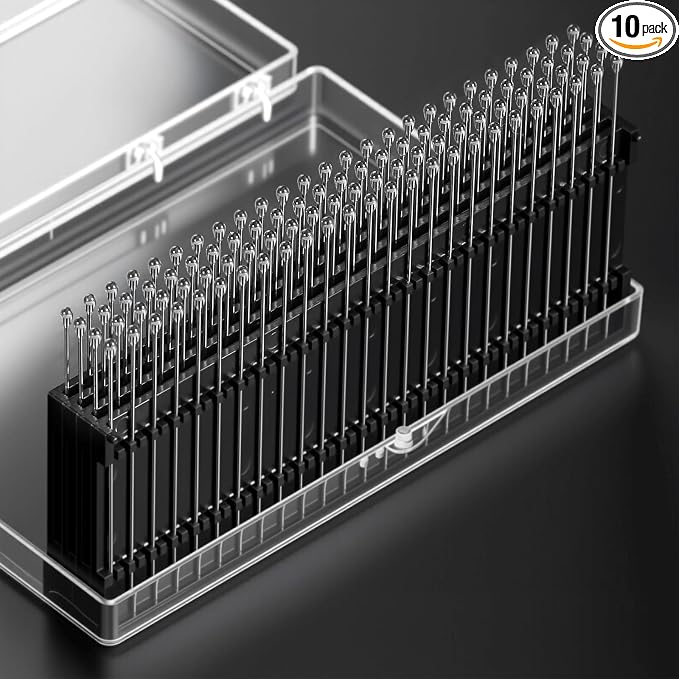 Full Frame Camera Sensor(Ccd/CMOS) Cleaning Swab- Anti Static Dust Rods for Cleaning Camera Lenses，PCB，semiconductors and Sensitive Electronics. (Transparent-100Packs, Electrostatic adsorption)