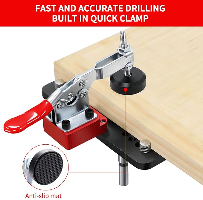 Metal Concealed Hinge Jig with Woodworking Tools,35mm Concealed Door Hinge Jig,Cabinet Hinge Jig for Door Cabinets Hinges Mounting for Woodworking Door Cabinet Hinges Mounting Tool