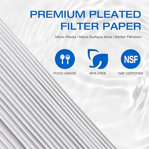 H&G Lifestyles Pleated Sediment Water Filter for Well Water, 10 x 4.5 | 5 Micron Whole House Water Filters, Compatible with 84637, WPX5BB97P, PC10, 355214-45, 355215-45, WP10BB97P, WP5BB97P