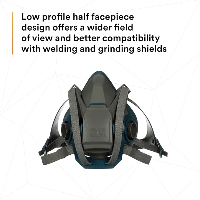 3M Rugged Comfort Quick Latch Half Facepiece Reusable Respirator