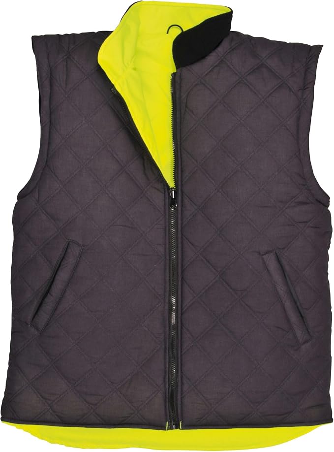Portwest Hi-Vis 7in1 Jacket Viz Insulated Safety Visability Work Bomber Rain ANSI 3, X Large Yellow